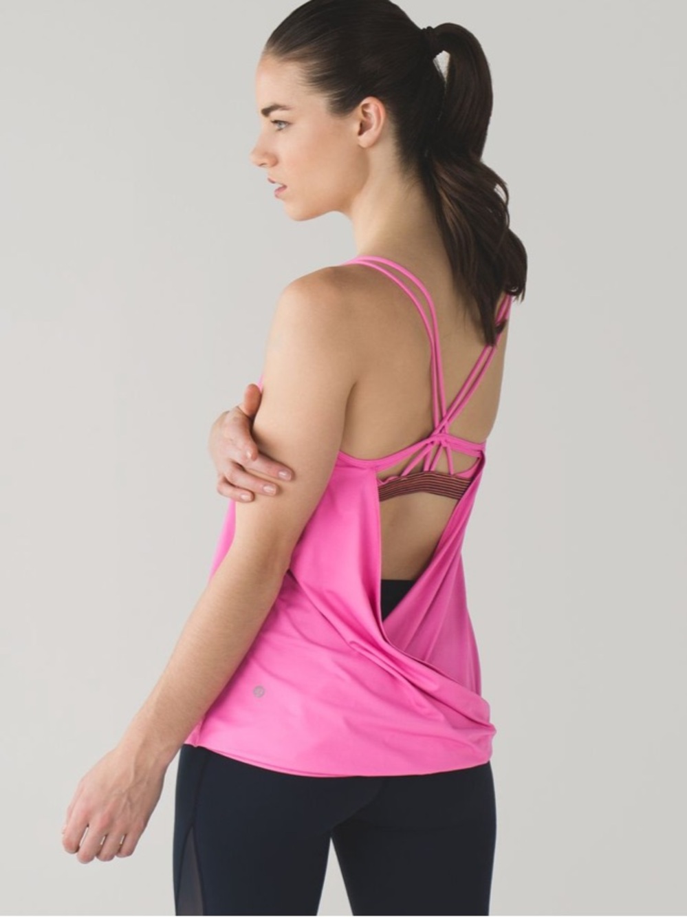 Lululemon Make A Move Tank Adjustable Hem Pink Paradise Simply Radiant Pink Sz 6